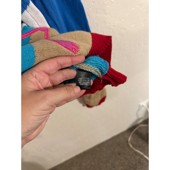 33 Degrees Santa Riding A Flamingo Ugly Christmas Sweater - Picture 8 of 11